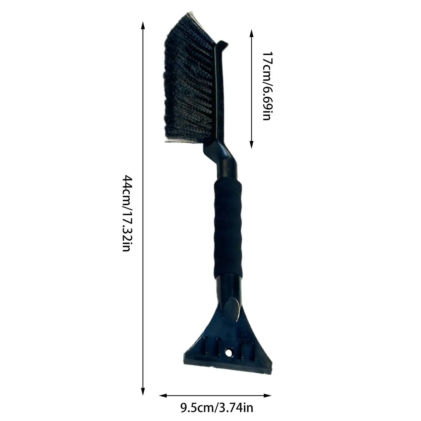2-in-1 Ice Scraper and Snow Brush for Car - Ergonomic Foam Grip Windshield Cleaner - Efficient for SUV, Sedan & Winter Driving