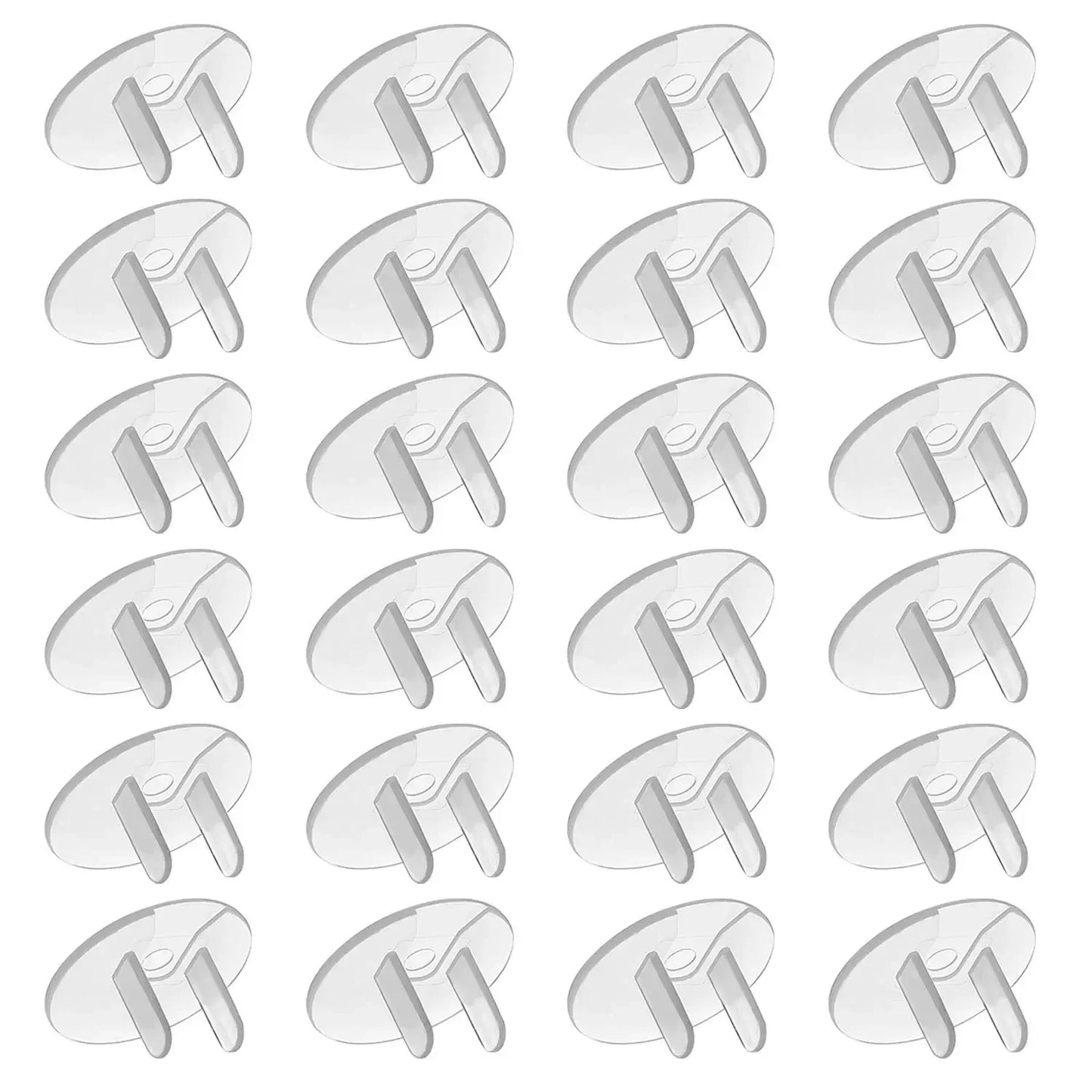 10/20PCS Childproof Outlet Covers – US Standard Baby Safety Plugs, Clear Electrical Socket Protectors for Home & Export