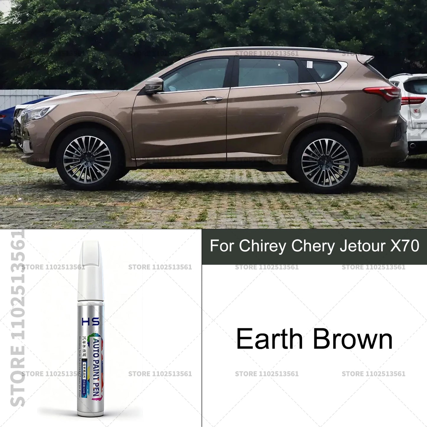 Car Paint Repair Pen For Chirey Chery Jetour X70 Touch Up Scratch Remover DIY Auto Accessories White 094 Brown Gray Blue 096