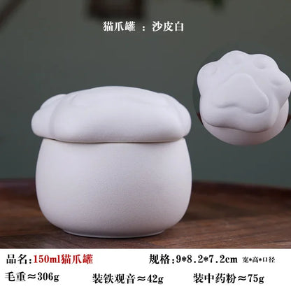 Ceramic Urn Dog Hair and Teeth Storage Pets Memorials Urn for Dogs Ashes Sealed and Moisture-proof Pet Souvenir Products