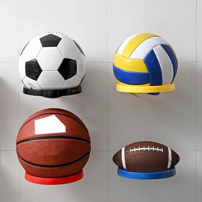 1PC Wall Mounted Basketball Storage Rack Multi-purpose Football Display Shelf Ball Holder Space Saving Living Room Decor