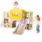 7-in-1 Children's Slide, Children's Slide with Climbing Ladder & Basketball Hoop & Tunnel, Indoor Climbing Frame