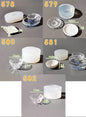 Miniature Food Play Mini Vintage Plate Fruit Plate Dinner Plate Doll House Mini Baking Baking Pan Organizer Jar Silicone Mold