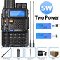 1/2PCS Baofeng UV 5R 5W 8W Walkie Talkie Portable Ham CB Radio Dual Band VHF UHF FM Transceiver Two Way Radio UV82 S9 K5 Plus