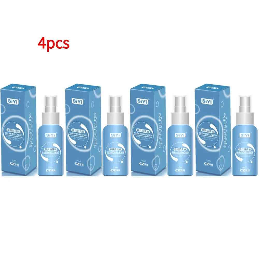 50ml Anti-bacterial Sex Toy Cleaner Disinfection Liquid for Vibrator Body Safe Cleaning Spray Bottle Sex Products Sterilization
