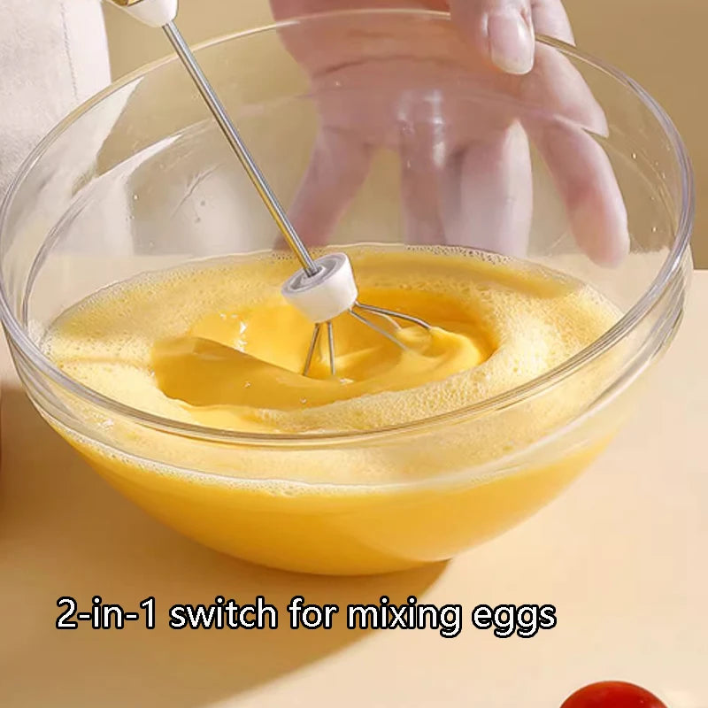 Electric Mini Egg Beater, Cream Coffee Whisk, Milk Frother, Handheld Frother, Used for Making Cakes and Pastries