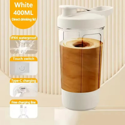 New Detachable Electric Mixing Cup Electric Protein Powder Shaker Cup USB Rechargeable Reusable Suitable For Lndoor/Outdoor Use