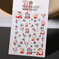 Winter Christmas Atmosphere Nail Stickers Snowman Snowflake Wapiti Self-adhesive High Quality Cute Nail Stickers Nail Art Deco