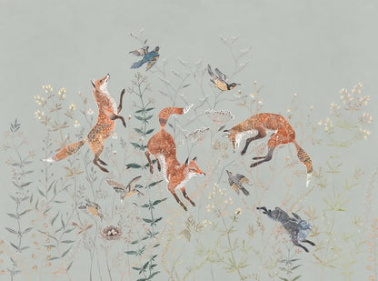 custom Animal floral American wallpaper for children's room Nordic boys and girls bedroom warm Milu deer wall paper wall cloth