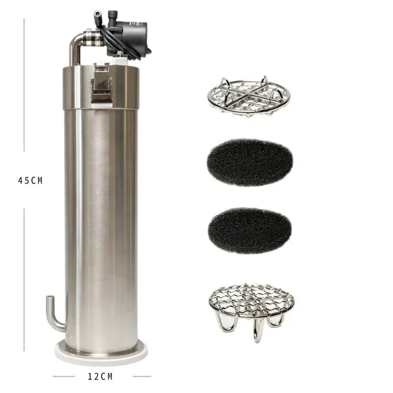 Aquarium Stainless Steel External Pro Canister Filters with Pump ADA Style Fish Tank Filter Bucket Barrel фильтр для аквариумов