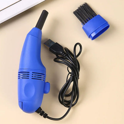 Keyboard Cleaner Mini USB Keyboard Vacuum Cleaner Portable Computer Cleaning Brush for Laptop PC Desk Dust Removal