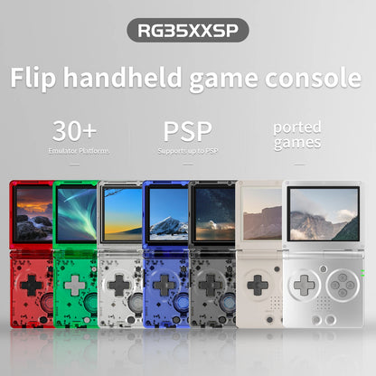 Anbernic RG35XXSP Flip Handheld Game Console 3.5'' IPS Screen Linux 64-bit 3300mAH E-book Support WiFi Streaming HD TV Out Gifts