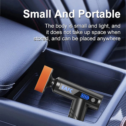 EAFC Car Polisher Handheld Wireless Polisher Glass Oil Film Remover Car Polishing Waxing Machine Power Tool for Car Body Cleanig Waxing Repair