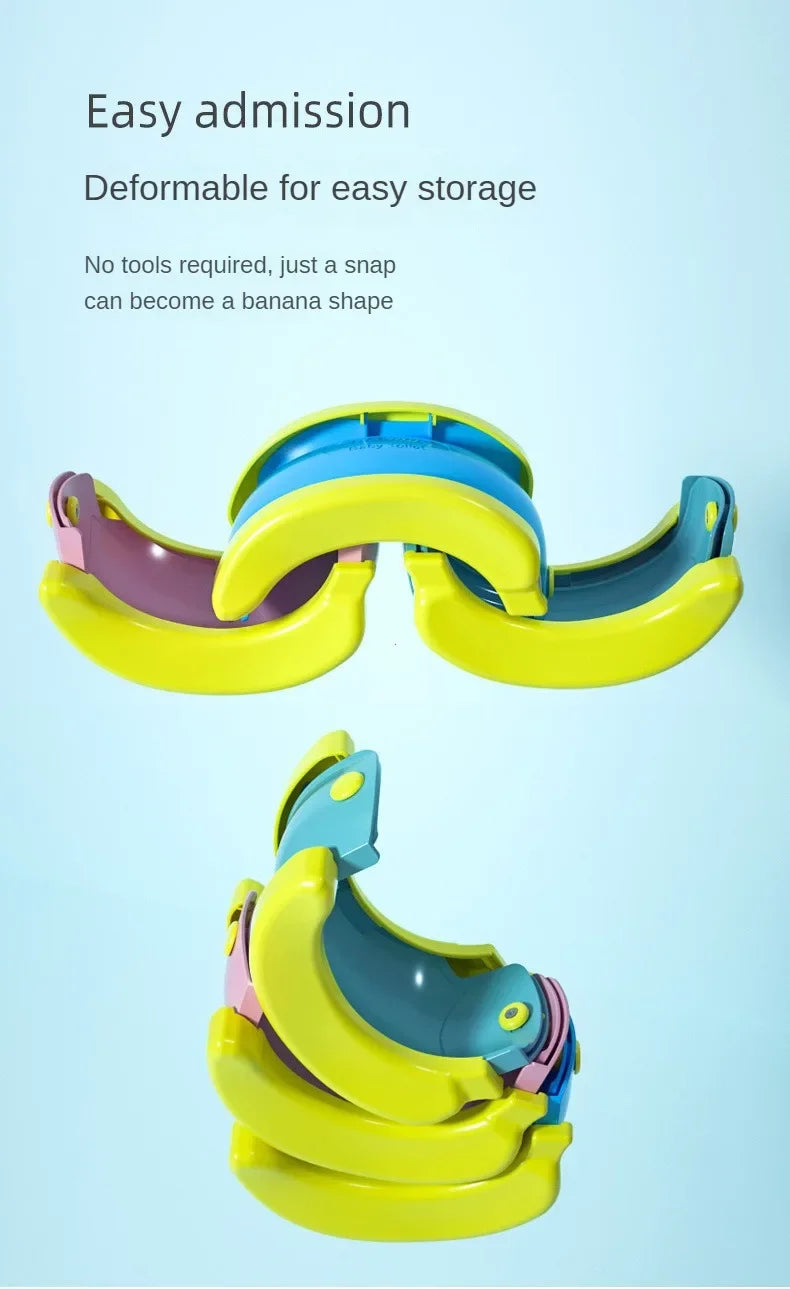 Children's Foldable Potty Training Seat Easy To Clean Toilet Seat Boys and Girls Birthday Gift Portable Travel Baby Potty