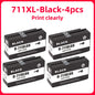 Compatible Ink Cartridge For HP 711 711XL For HP711 Replacement Ink Cartridge For HP DesignJet T520 T120 T530 T130Inkjet Printer
