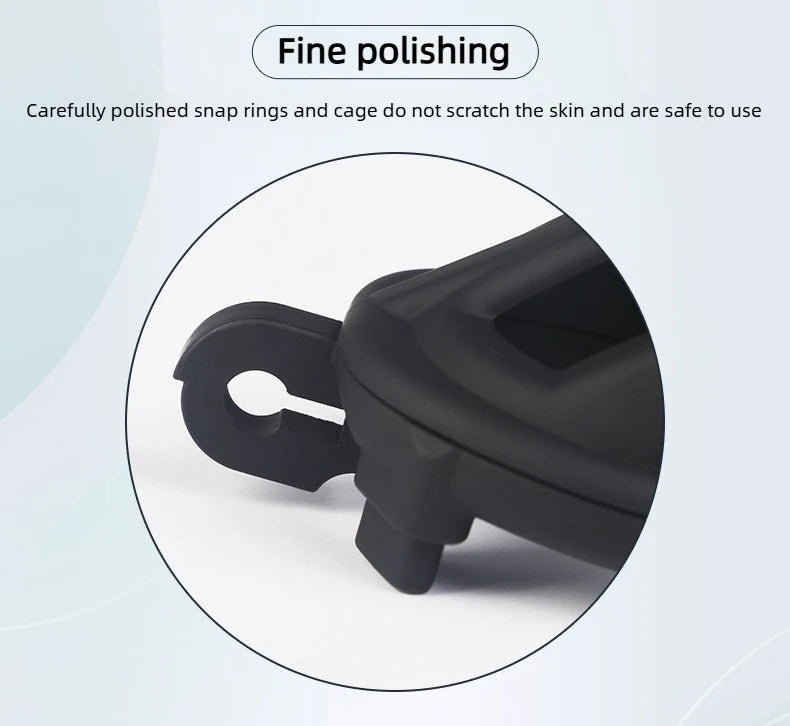 2026 New Chastity Lock Cage SM Flirting Breathable Resin Male Virginity Device Fetish Male Penis Lock with 4 Rings