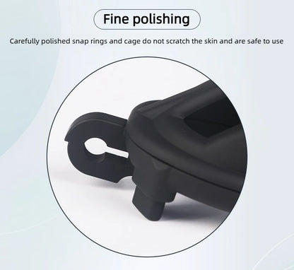 2026 New Chastity Lock Cage SM Flirting Breathable Resin Male Virginity Device Fetish Male Penis Lock with 4 Rings