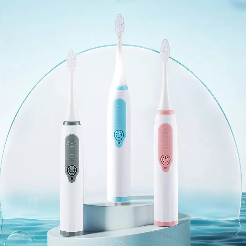 Clearance_Jianpai Sonic Electric Toothbrush for Men and Women Adult Household Non Rechargeable Soft Hair IPX6 Waterproof_Continu
