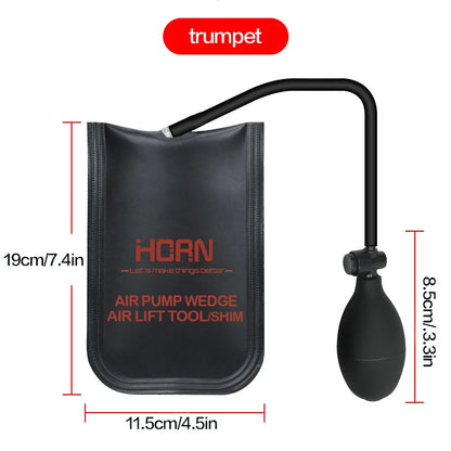 Air Wedge Bag, 3 Piece Strong Commercial Grade Air Bag Pump Professional Leveling Kit Alignment Tool Inflatable Shim Bag