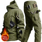 Winter Soft Shell Mens Tactical Set Outdoor Windproof Waterproof Warm Combat Suit Multi Pocket Thickened Camo Hunting Uniform