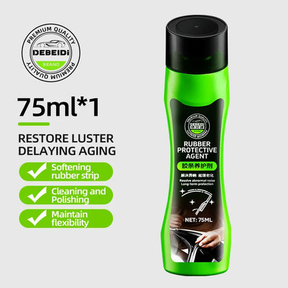 75ml Car Rubber Conditioner Rubber Strip Maintenance Agent Softening Agent Eliminates Noise Rubber Cleaner For Car SUV Vehicle