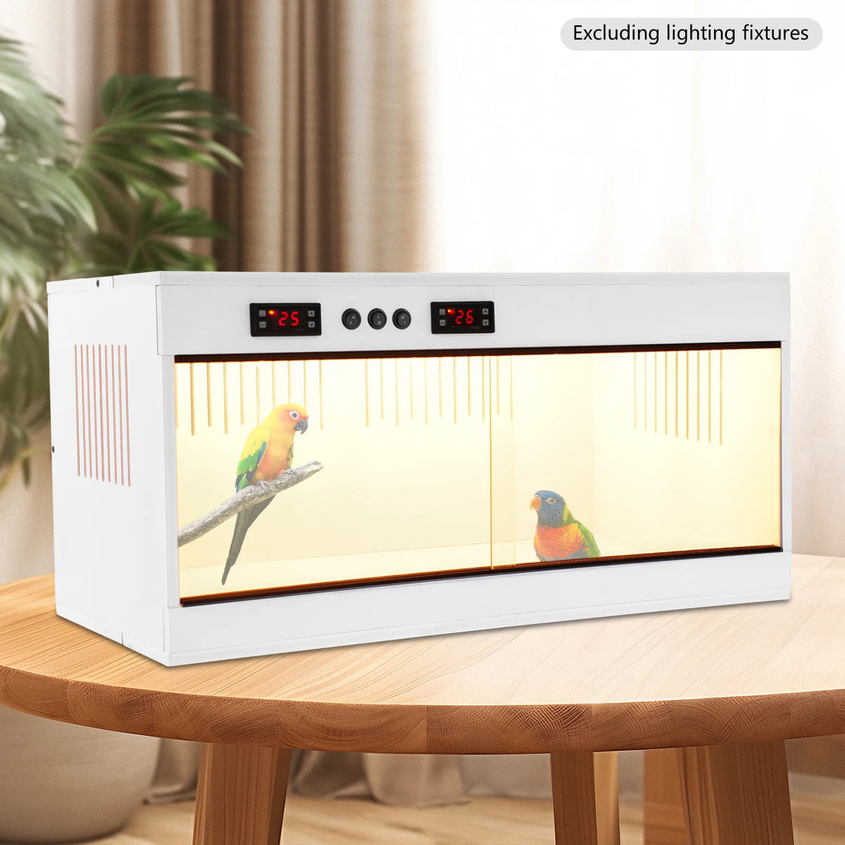 Reptile Pet Feeding Box Reptile Lounge Habitat with Intelligent Thermostat 220V Reptiles Breeding Box LCD Screen