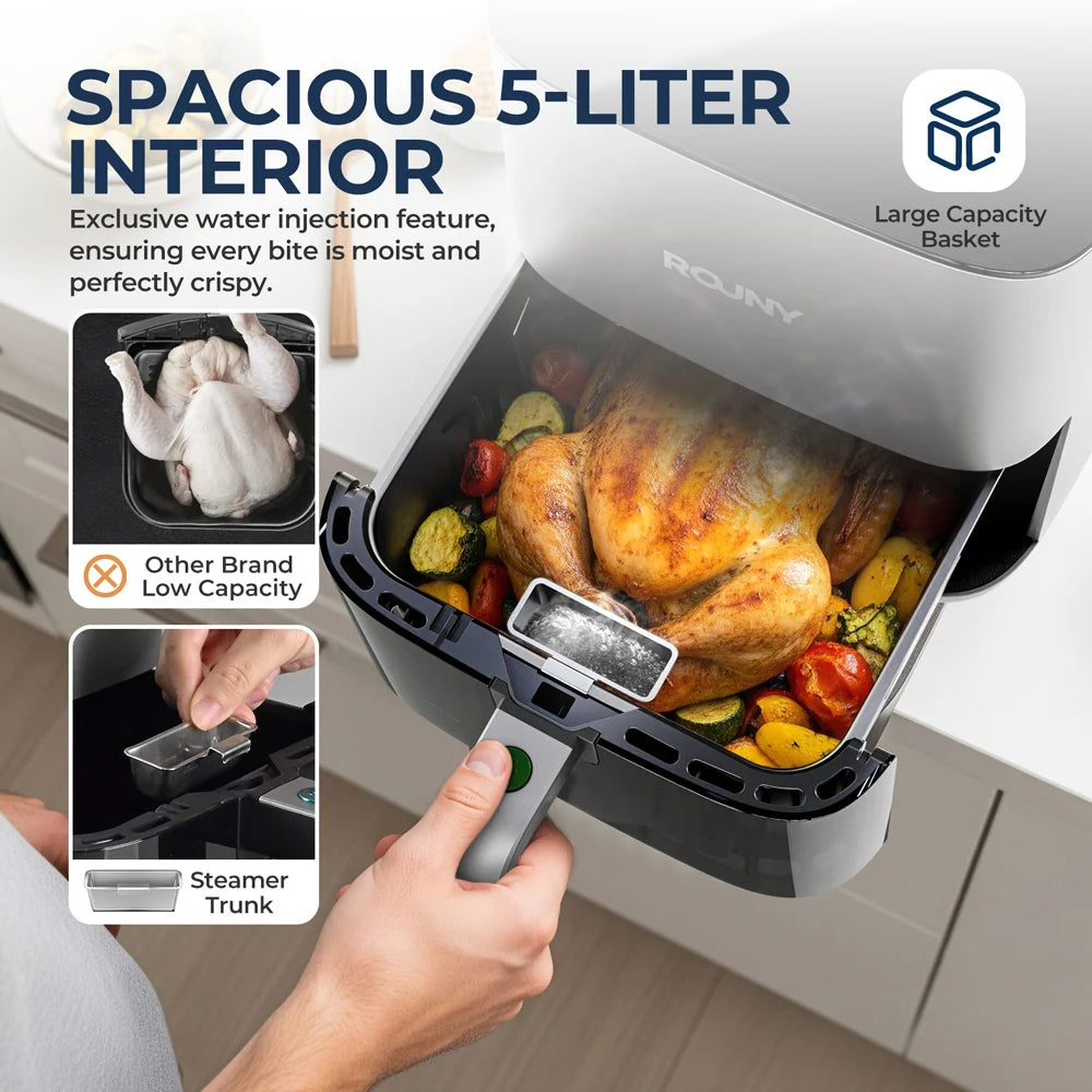 1450W 5L Air Fryer Healthy Airfryer for Baby & Family Perfect for Baby Weaning & Family Meals