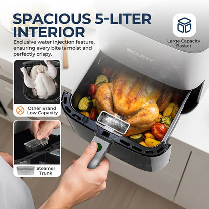 1450W 5L Air Fryer Healthy Airfryer for Baby & Family Perfect for Baby Weaning & Family Meals