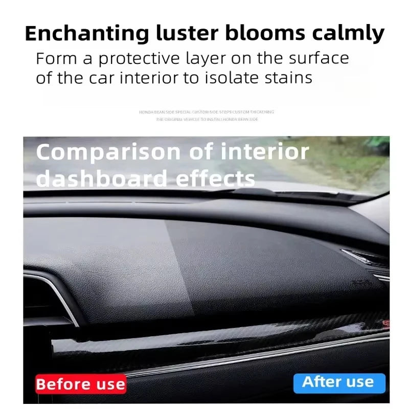 Car Plastic Care Paste Renovates Polishes Interior and Exterior Plastics Dustproof Dirt-Resistant and Adds Shine