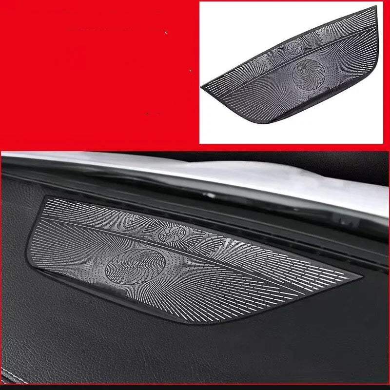 LHD For BYD Tang  EV DMI 2022-2024 ABS carbon Car Style Interior Front Rear Air Vent Outlet Cover Gear Window Control Pane