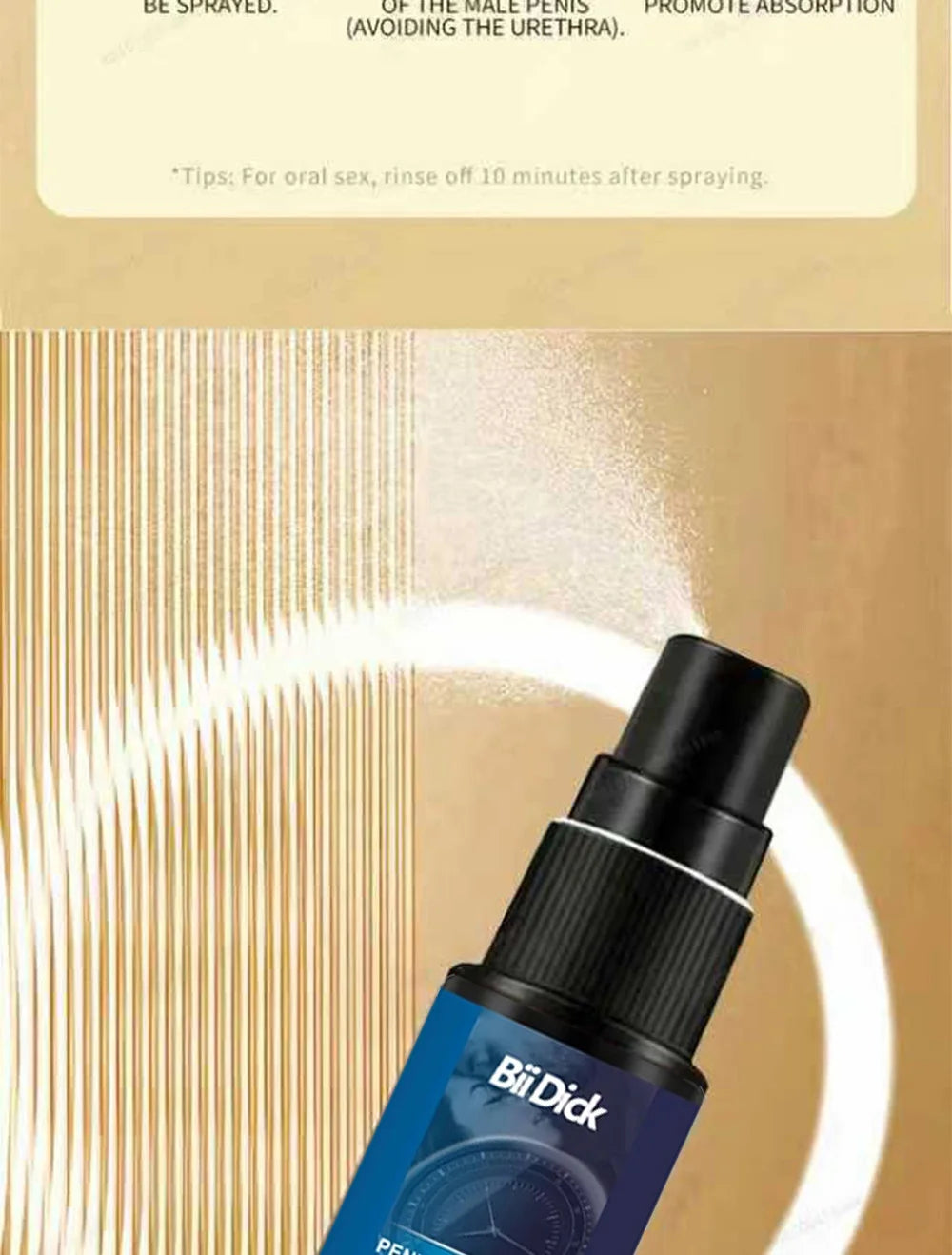 Men's delay spray without side effects
