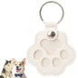 Leather Memorial Pet Hair Storage Bag Cat Paw Keychain DIY Homemade Pet Memorial Keychain for Commemorative Gift Bag Wallet