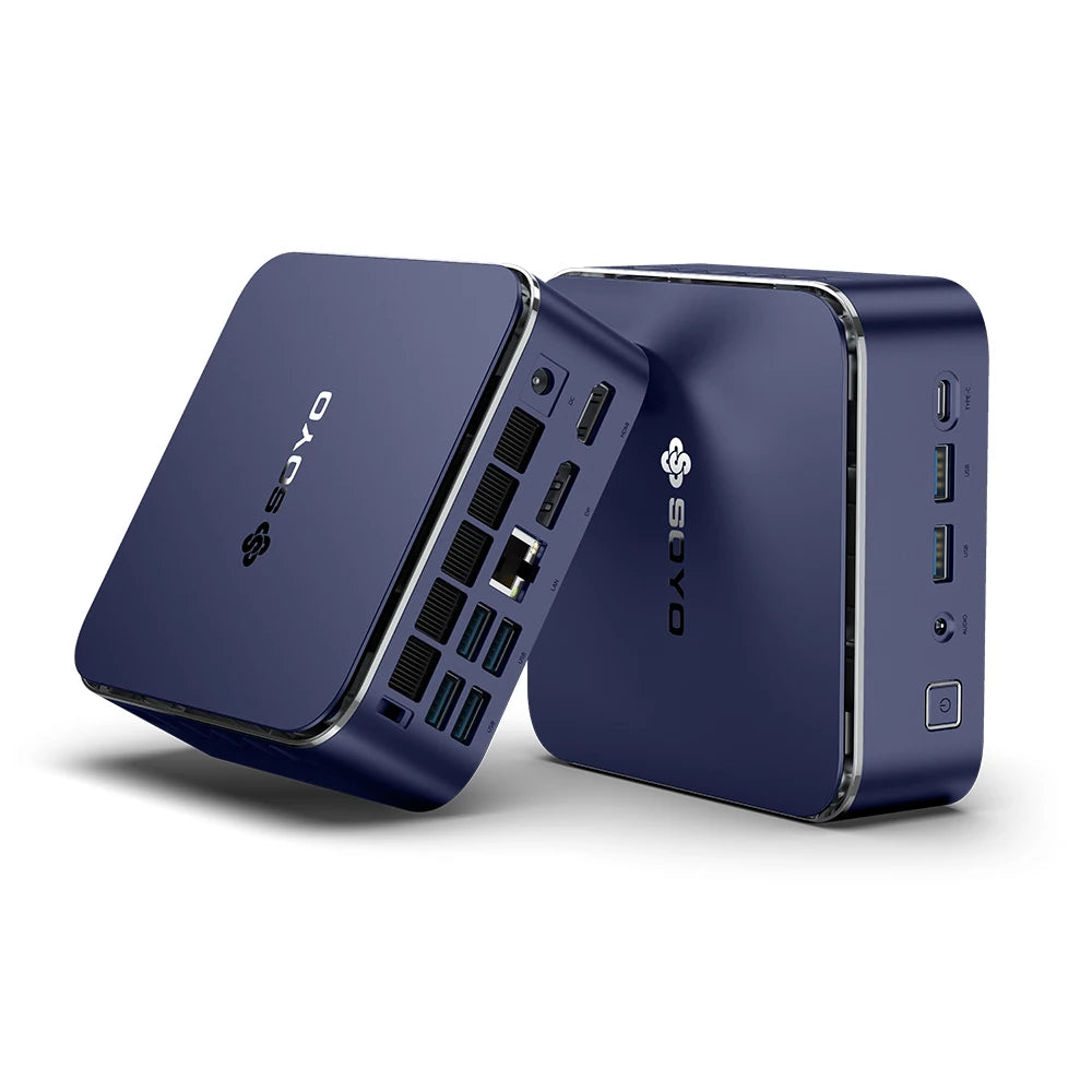 Mini PC SOYO M5 Mini AMD Ryzen 3 4300U LPDDR4 16GB RAM 512GB ROM Wifi 5 BT5.0 Windows 11 Pro Desktop Computer