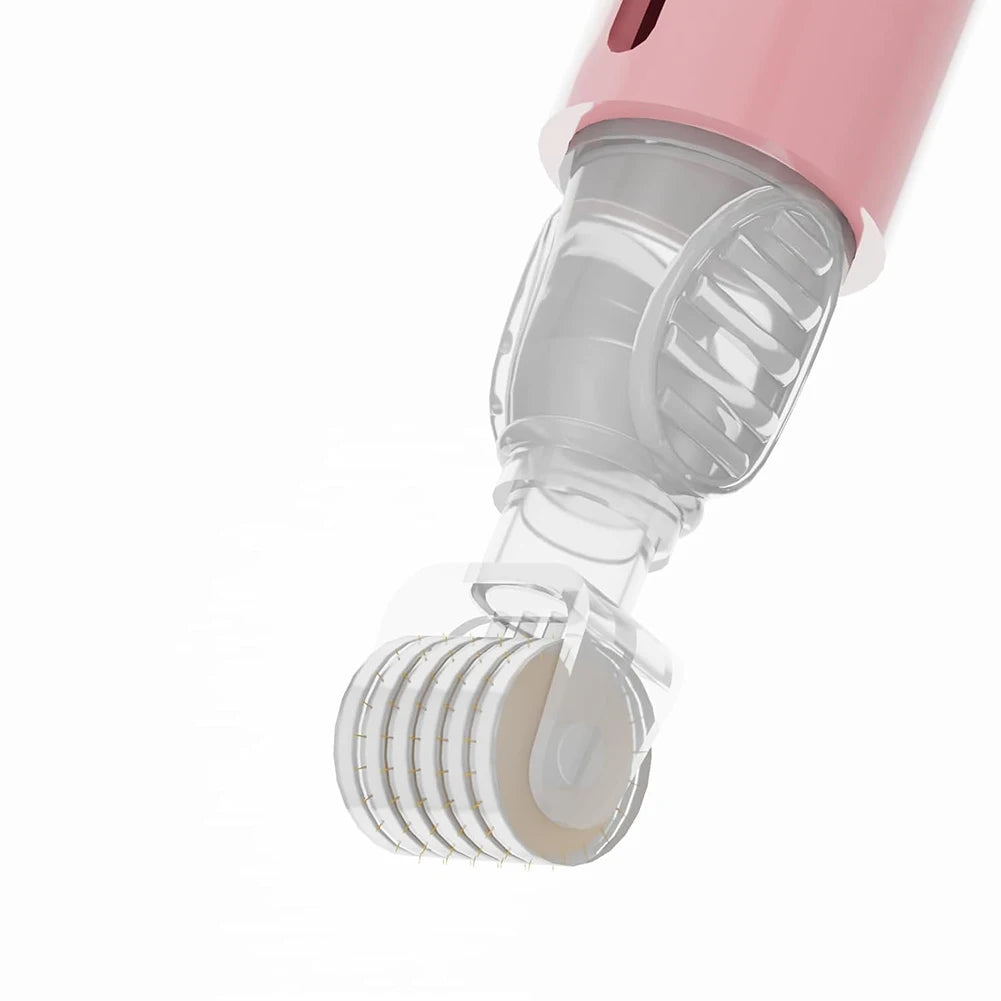 105 Titanium Needle Derma Roller Lip Boost Microneedle Dermaroller for Lip Beard Hair Care Micro Needle Face Massage Beauty Tool