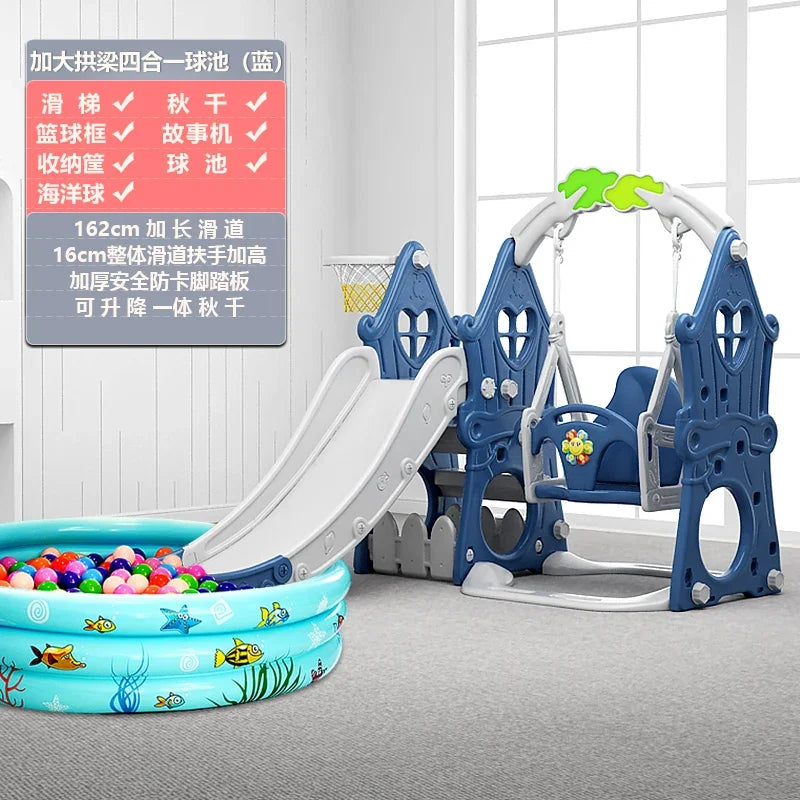 Tqh Children Slide Indoor Home Child Baby Slide and Swing Combination Baby Small Toy Family Amusement Park