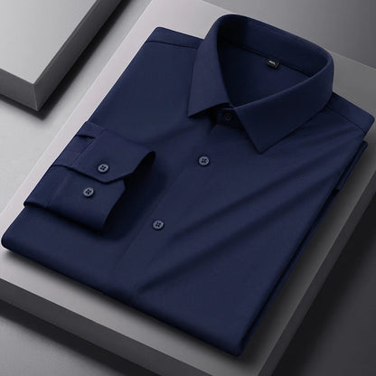 High Stretch Anti-Wrinkle Men's Shirts Long Sleeve Dress Shirts Men Fit Social Business Blouse Social Shirt Men Clothing S-4XL