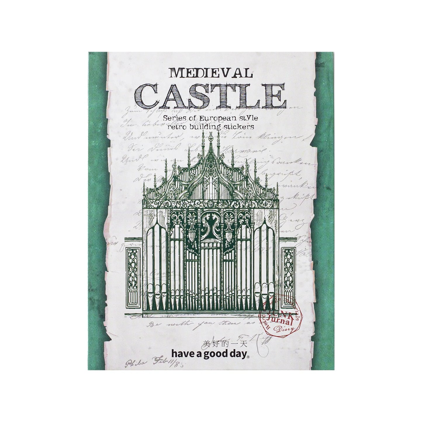 10pcs/lot Memo Pads Material Paper Medieval Castle Journal Scrapbooking paper Card Background Decoration Paper