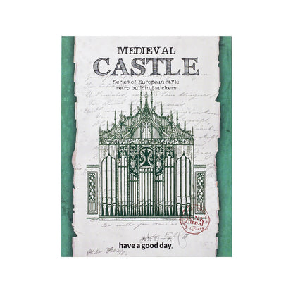 10pcs/lot Memo Pads Material Paper Medieval Castle Journal Scrapbooking paper Card Background Decoration Paper