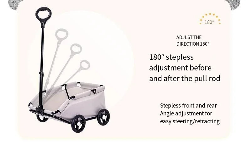 Lightweight Folding Pet Stroller for Small Dogs Cats Teddy Travel Walking Shopping Cat Dog Carrier Stroller