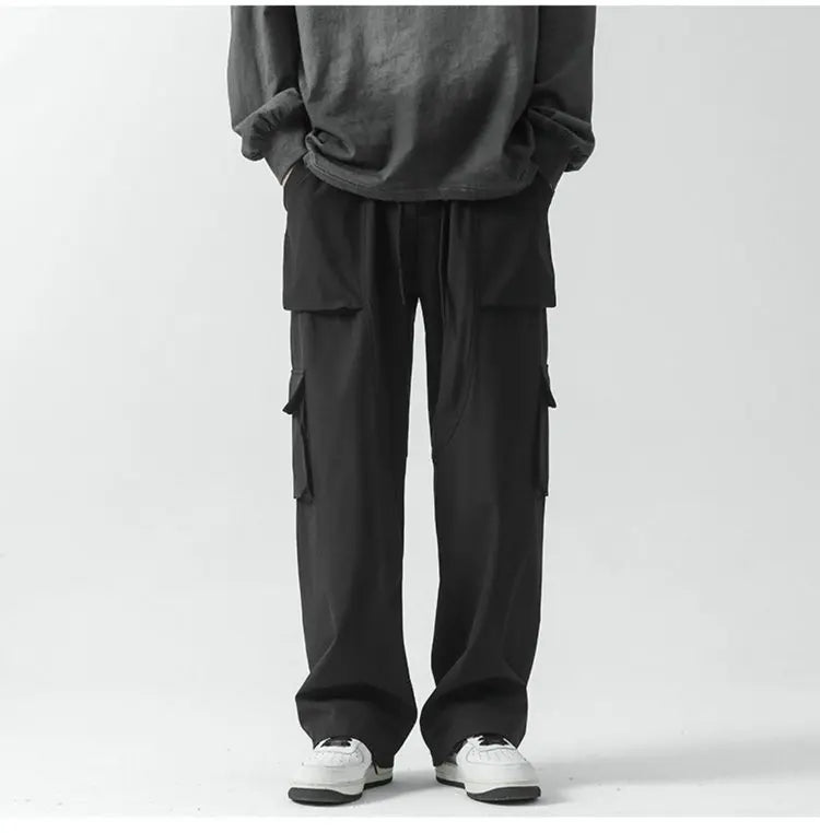 Streetwear Black Mens Harem Joggers Pants Men Cargo Pants 2024 Hip Hop Casual Pockets Sweatpants Male Oversized Fashion Trousers