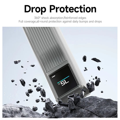 Sikai TPU case for Xiaomi 165W Power Bank 10000mAh PB1165MI with Built in USB C Cable Portable Charger Travel Storage Case