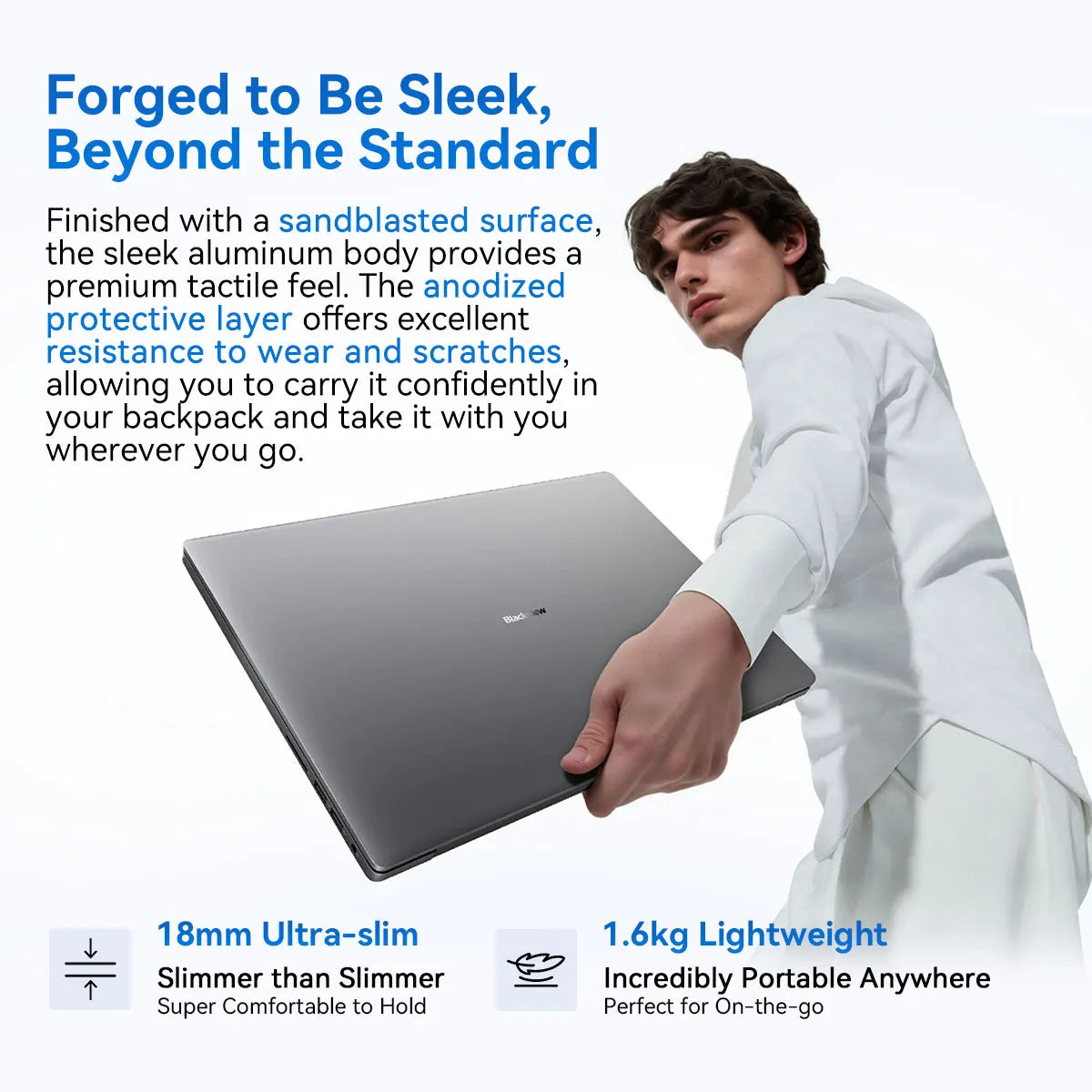 Blackview Acebook 12 Win 11 Pro Laptop 16'' 1920*1200 Display, Intel I5-1030NG7 Notebook, 16GB 512GB, 5000mAh