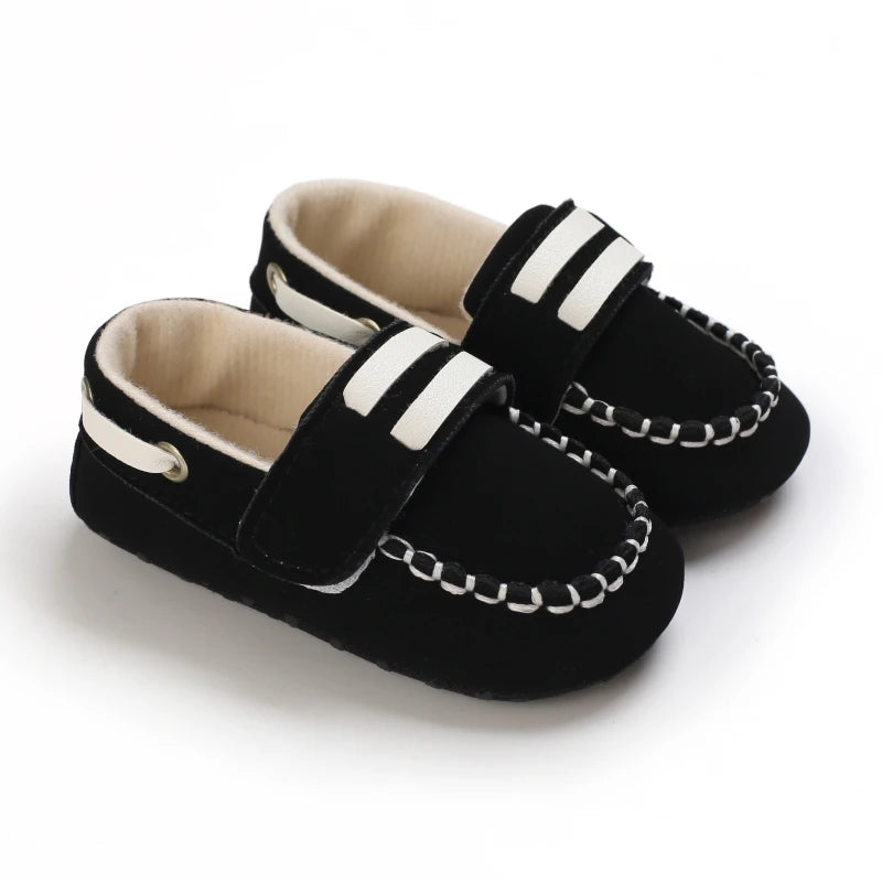 HAIZHIW 0-18M Baptism Newborn Baby Prewalker Girls Boys Casual Shoes Leather Non-Slip Soft-Sole Infant Toddler First Walkers