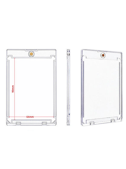 1/5/10PCS Clear Card Holder Magnetic Attraction Type Gaming Sports Trading Card Display Case Kpop Idol Photo Protective Sleeves