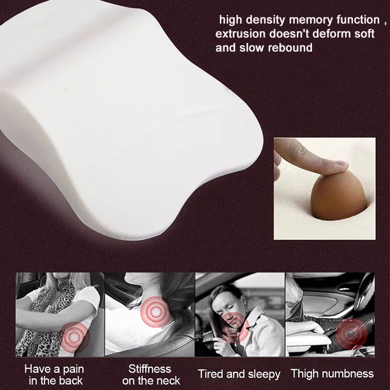 Car Neck Pillow Adjustable Head Restraint 3D Memory Foam Auto Headrest Travel Pillow Neck Support Holder Seat Covers Car Styling