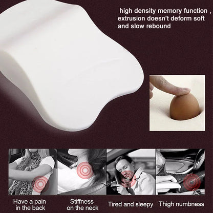 Car Neck Pillow Adjustable Head Restraint 3D Memory Foam Auto Headrest Travel Pillow Neck Support Holder Seat Covers Car Styling