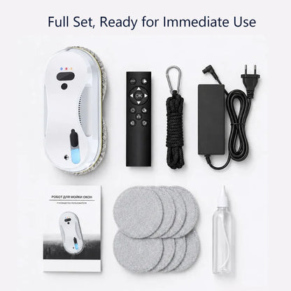 DIVEDEER Window cleaner for home use fully automatic single water spray window cleaner remote control window cleaner robot