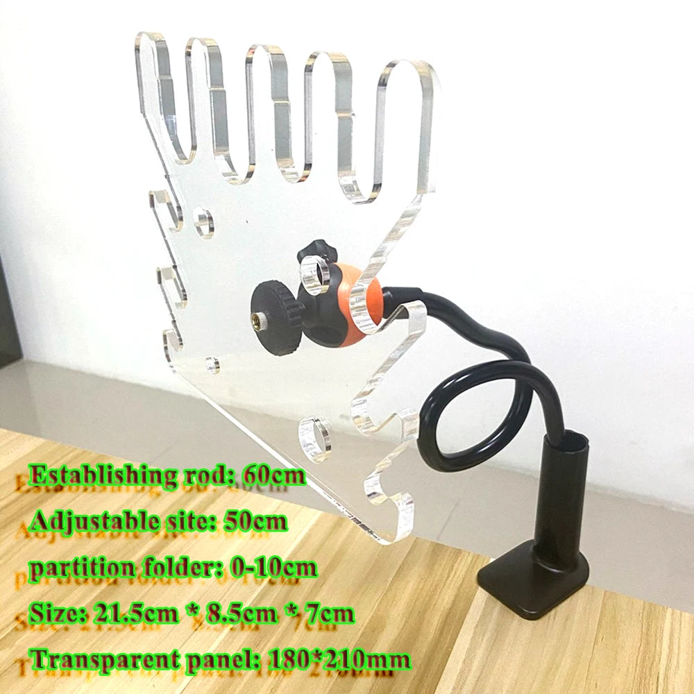 Universal Articulated Ventilator Adjustable Anesthesia Breathing Circuit Holder with Rotational Swivel & Threaded Tube Support