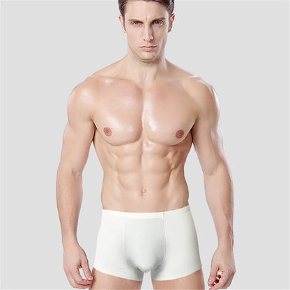 L-Xxxl Seamless Eisse Ide Boxer Men Solid Color Male Underpants Ultra Thin Sexy Underwear Summer Cool Trunk Shorts