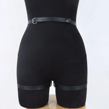 BDSM Bondage Body Harness for Couples Adjustable PU Leather Erotic Suspenders Underwear Straps SM for Adults Clitoris Stimulatio